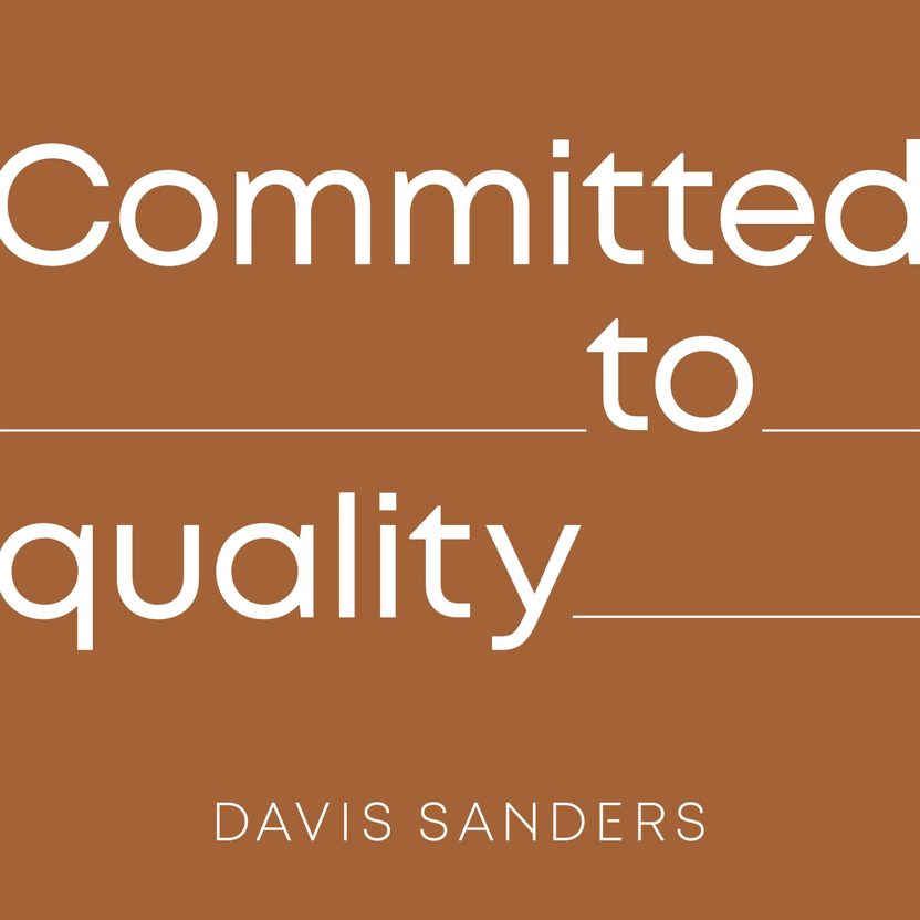 Davis Sanders quality commitment graphic