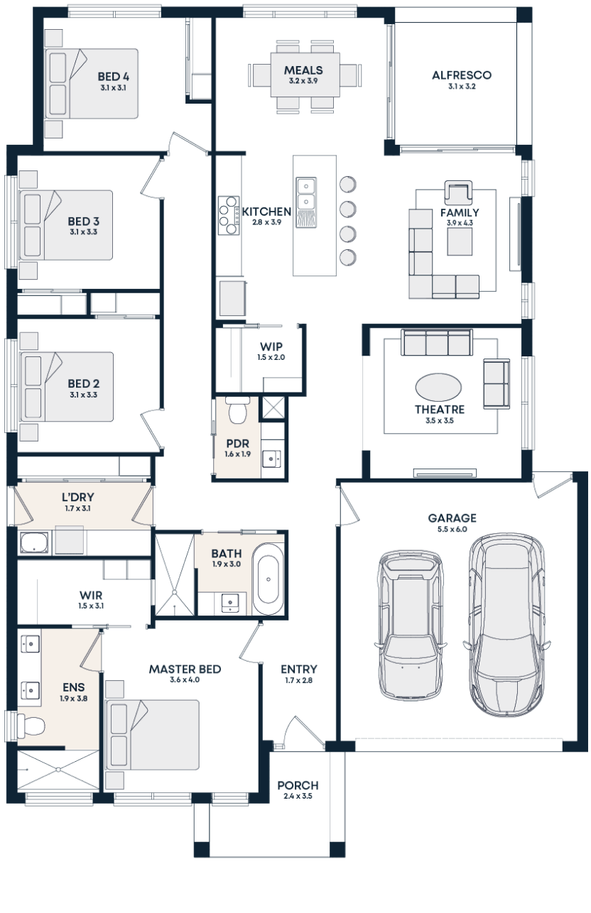 Mikayla 25 floorplan