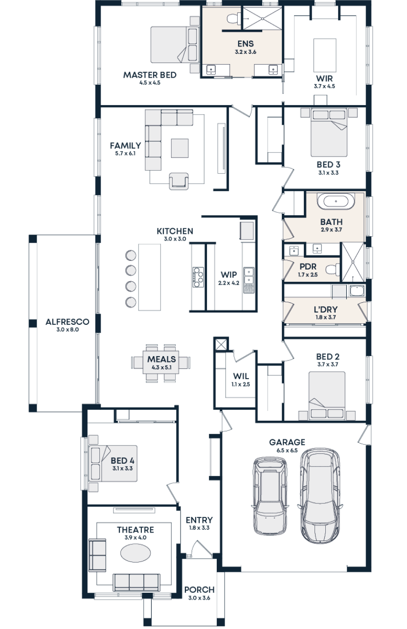 Hamilton 40 floorplan