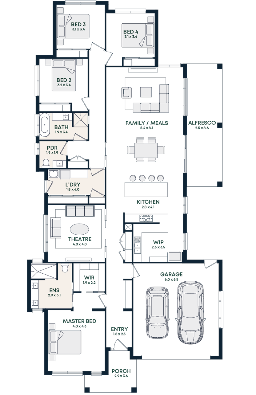 Camila 31 floorplan