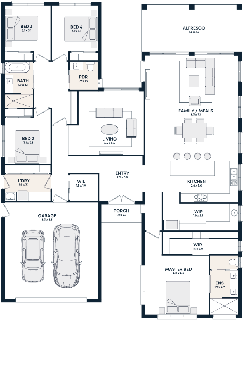 Lucia 32 floorplan