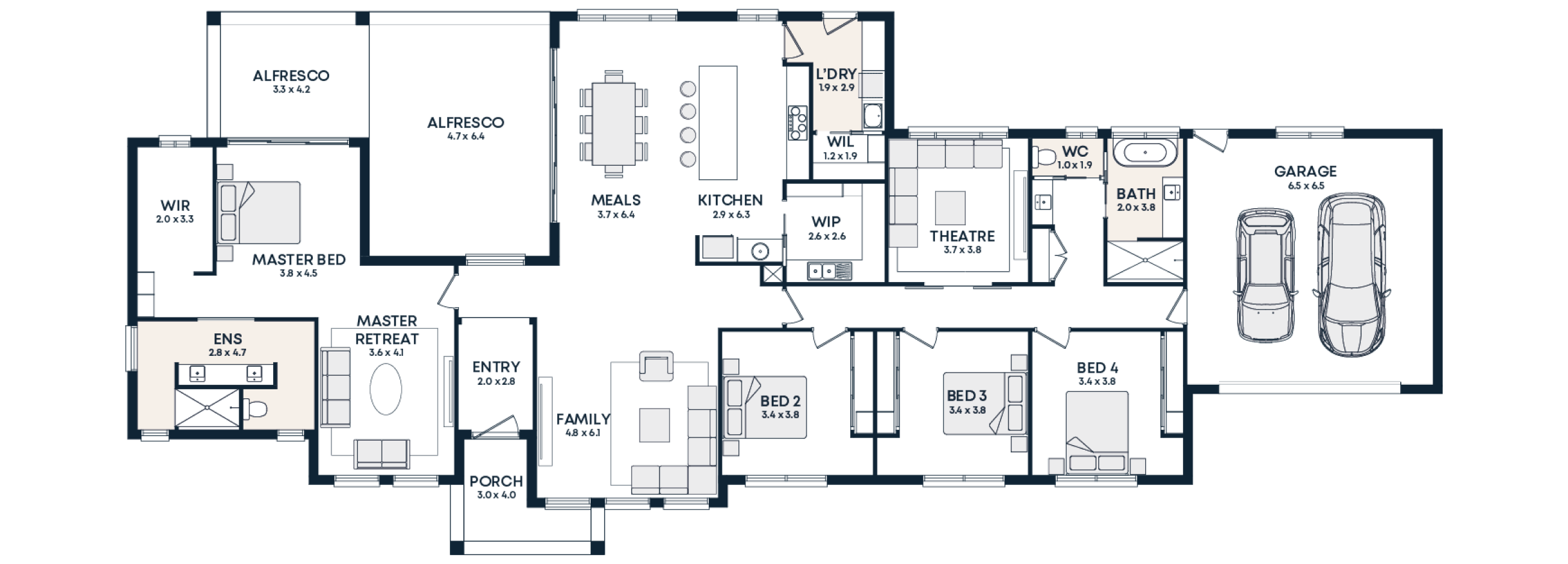 Foster 40 floorplan